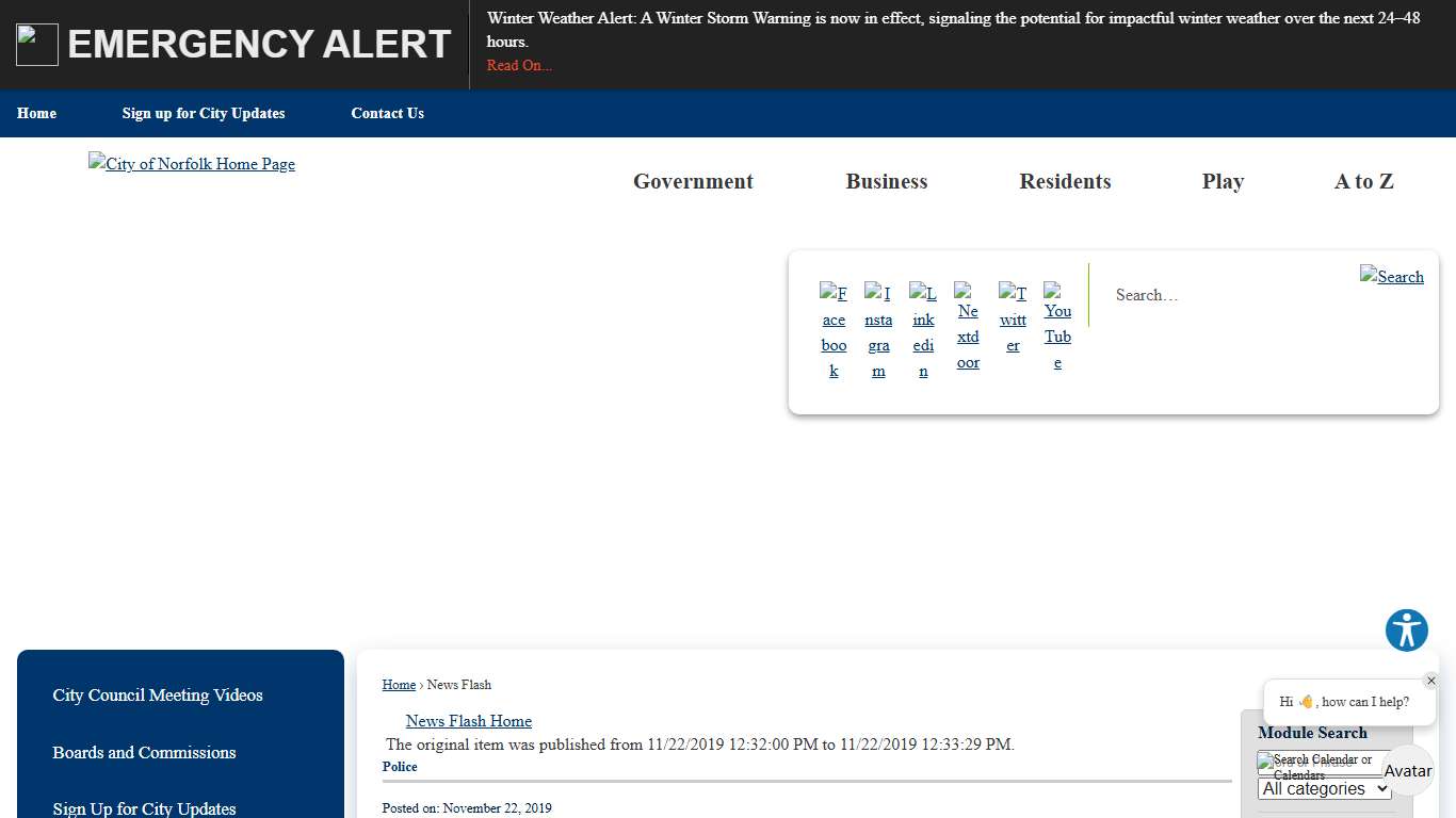 News Flash • Norfolk, VA • CivicEngage